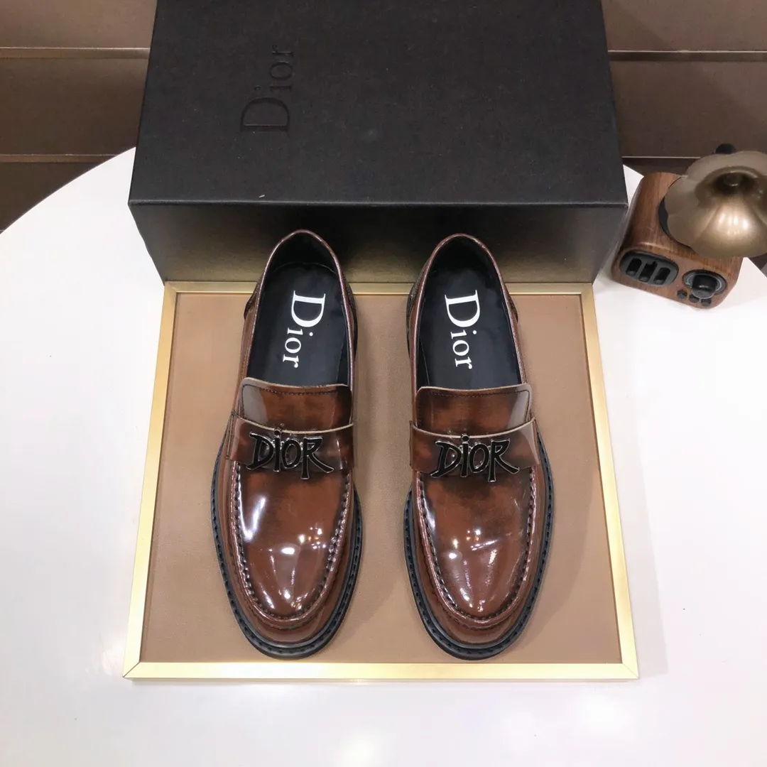 Men's shoes 💰680💰[Dior] (water-dyed cowhide lining) Dior original 1:1 high-quality factory, imported original materials, imported version of raw cowhide, water-dyed cowhide lining, original TPU outsole, code number: 38-44